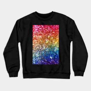 Rainbow glitter with prism effect Crewneck Sweatshirt